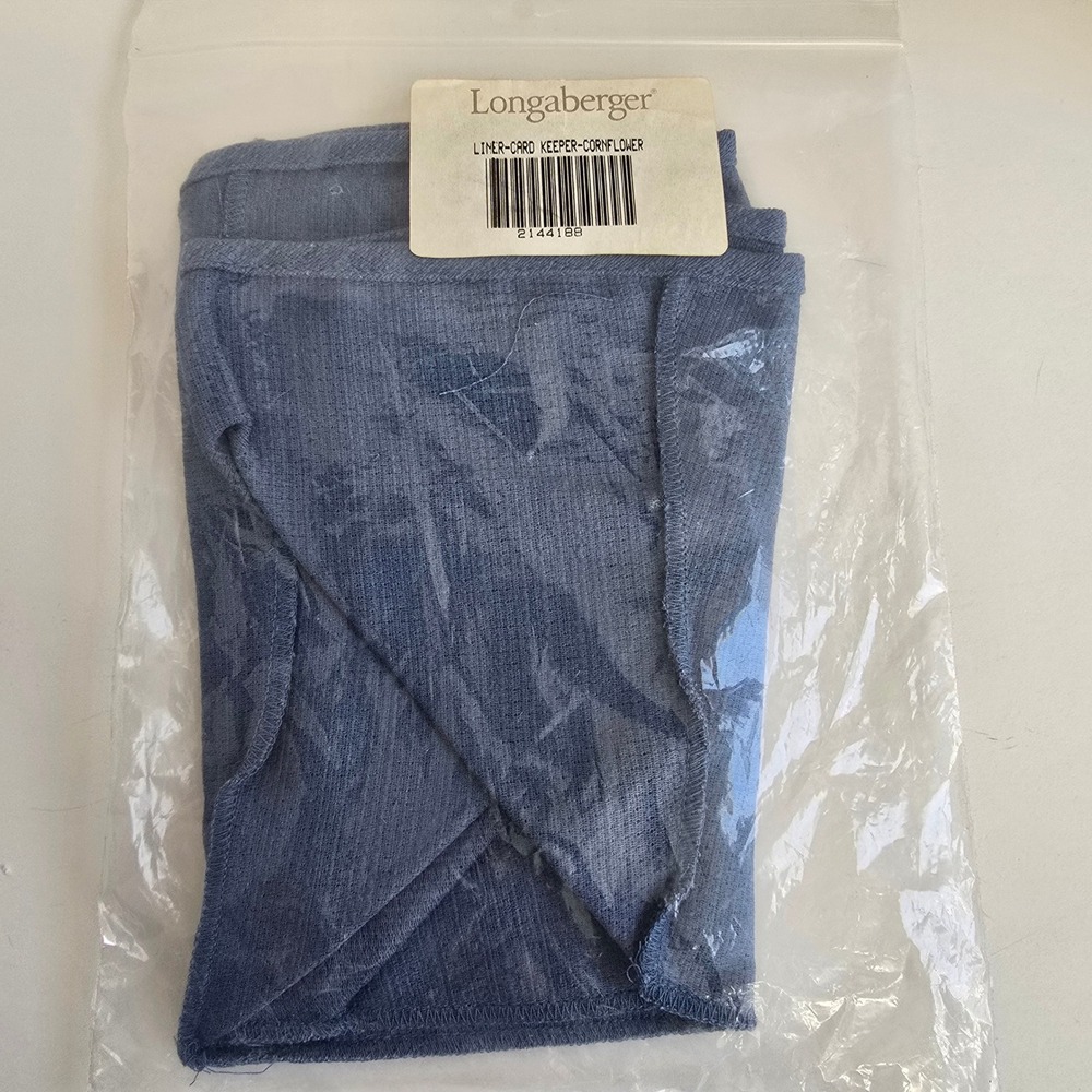 Longaberger Fabric Card Keeper Liner Cornflower NIP - Picture 4 of 5